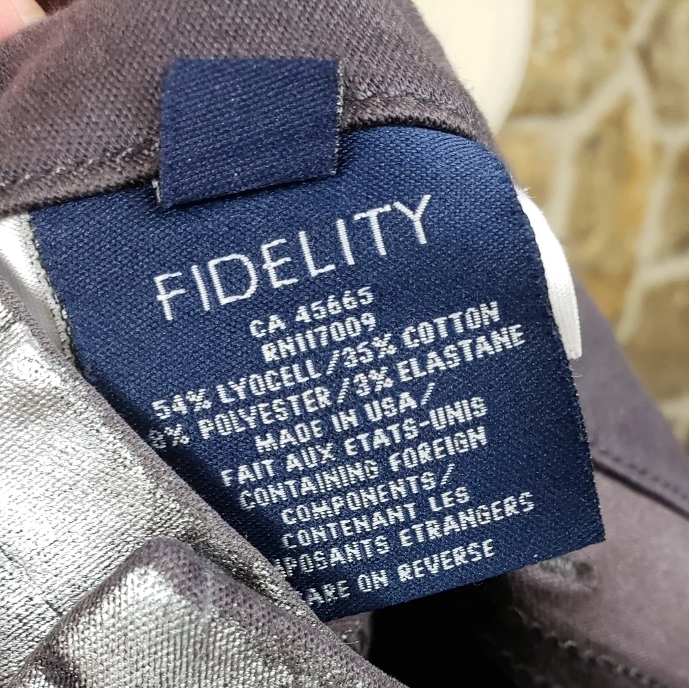Nwt Fidelity 25 Gwen High Rise Skinny Gunmetal